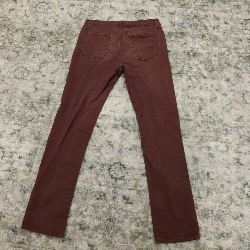 Banana Republic Travel Jean Mens 31x34 Slim Fit Burgundy Maroon Stretch Pants